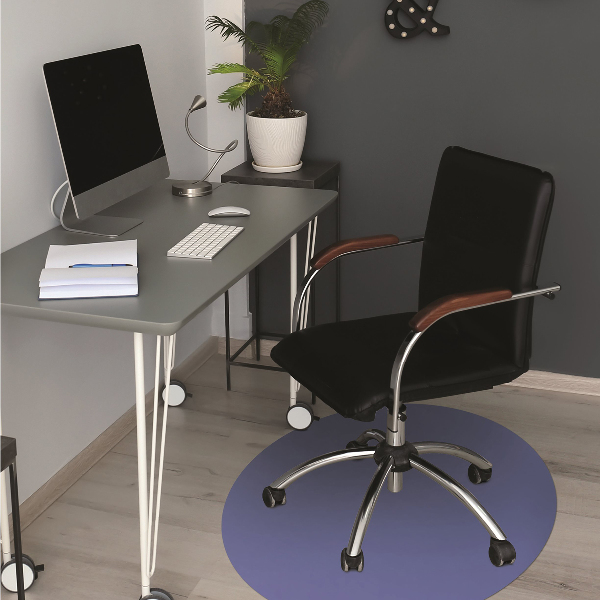 Office chair mat Blue color Road
