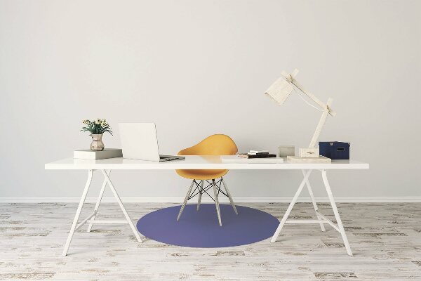 Office chair mat Blue color Road