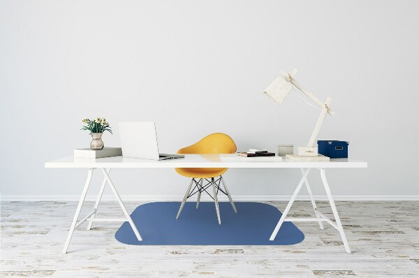 Desk chair floor protector Dark blue color