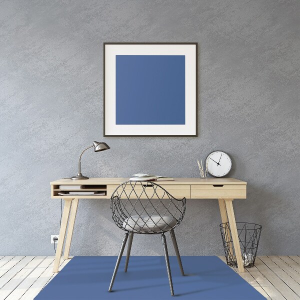 Desk chair floor protector Dark blue color