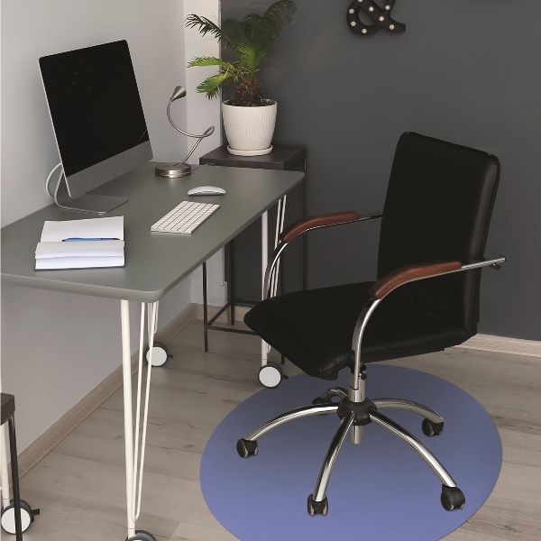Computer chair mat Dark color azure