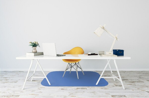 Computer chair mat Dark color azure