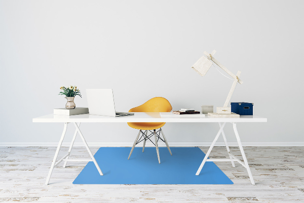 Office chair mat color Blue