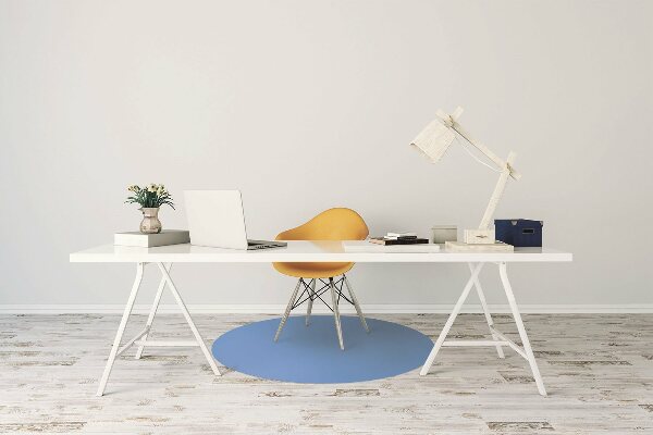 Office chair mat color Blue