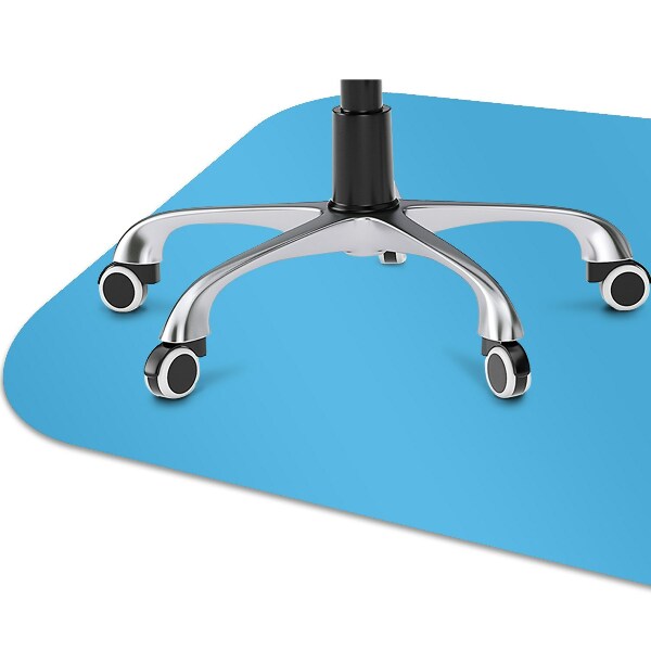 Computer chair mat Bright blue color