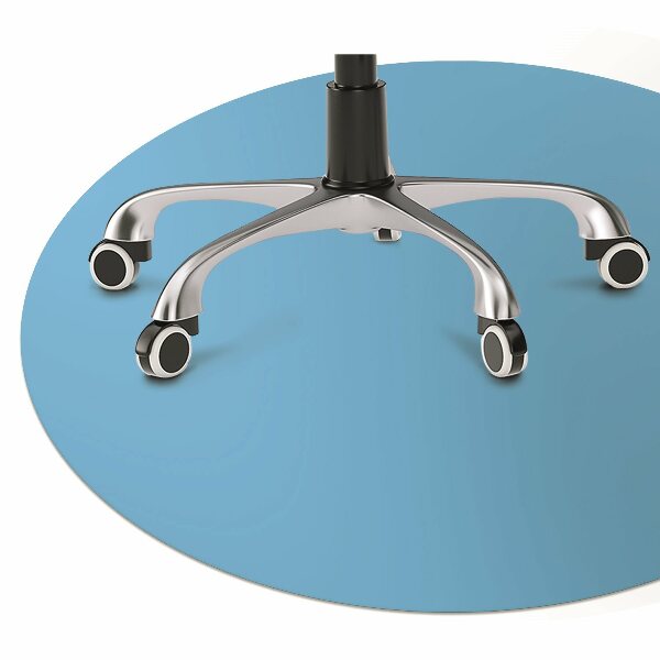 Computer chair mat Bright blue color
