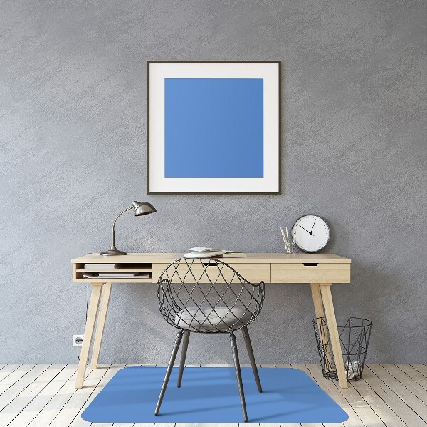 Office chair mat color Azure
