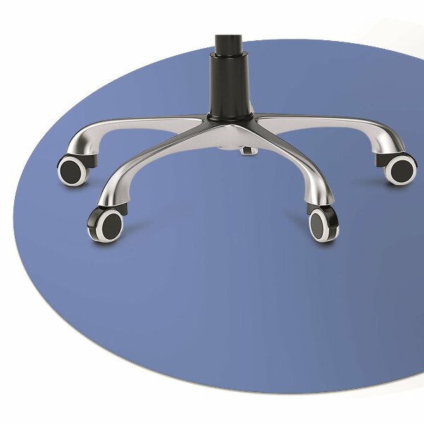Office chair mat color Azure