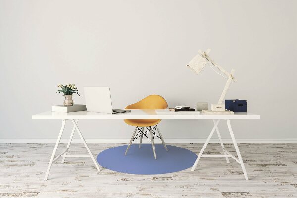 Office chair mat color Azure