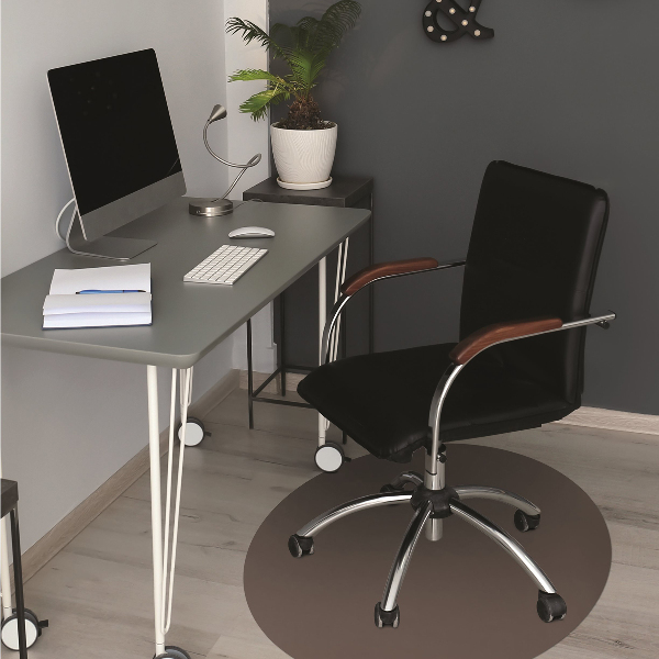 Office chair mat Brown color
