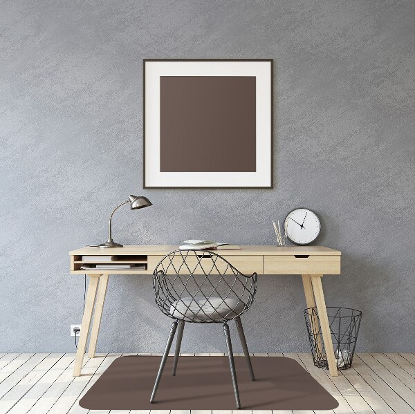 Office chair mat Brown color