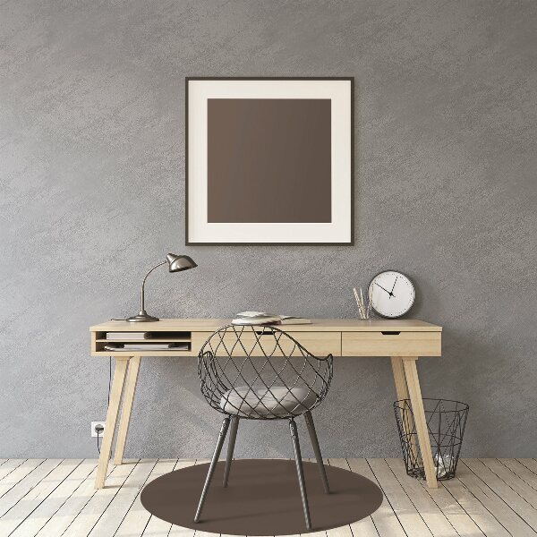 Office chair mat Brown color