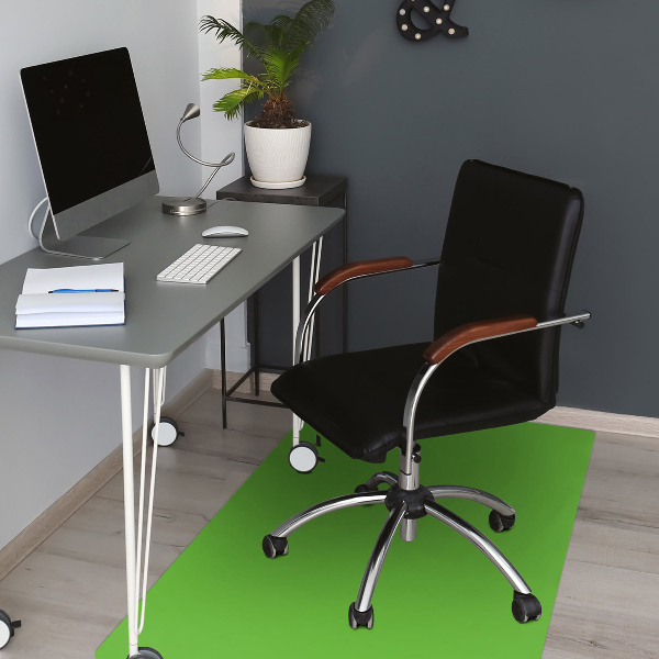 Desk chair mat Color: Yellow green