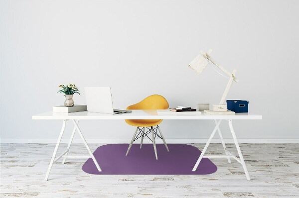 Desk chair mat Dark purple color