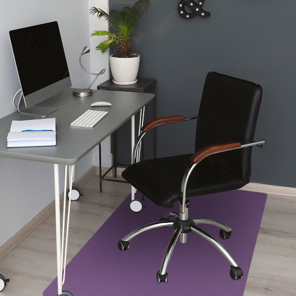 Desk chair mat Dark purple color