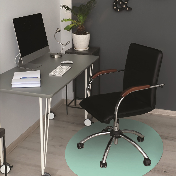 Office chair mat Mint color