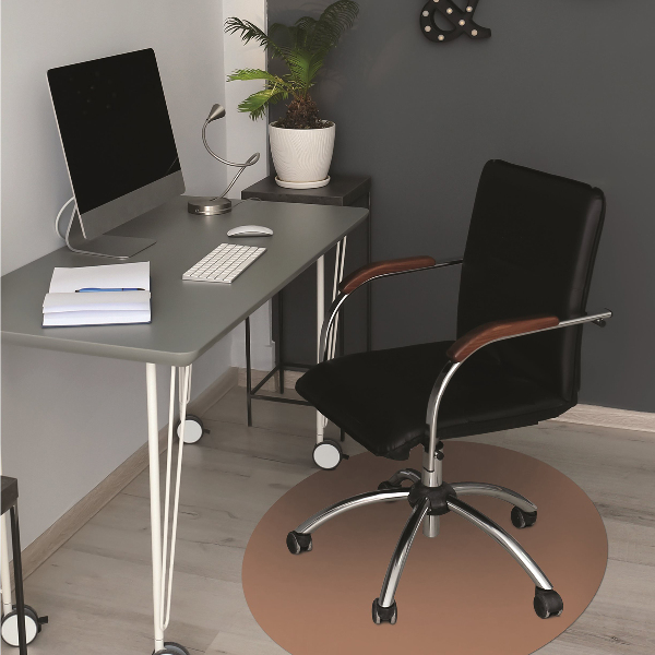 Office chair floor protector Copper color