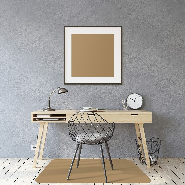 Office chair mat color Gold