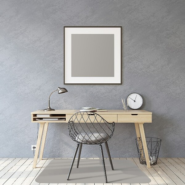 Office chair mat Silver color