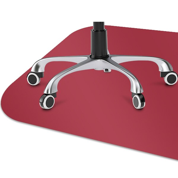 Computer chair mat Dark red color