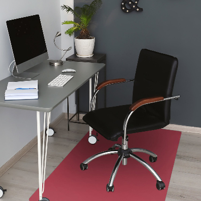 Computer chair mat Dark red color