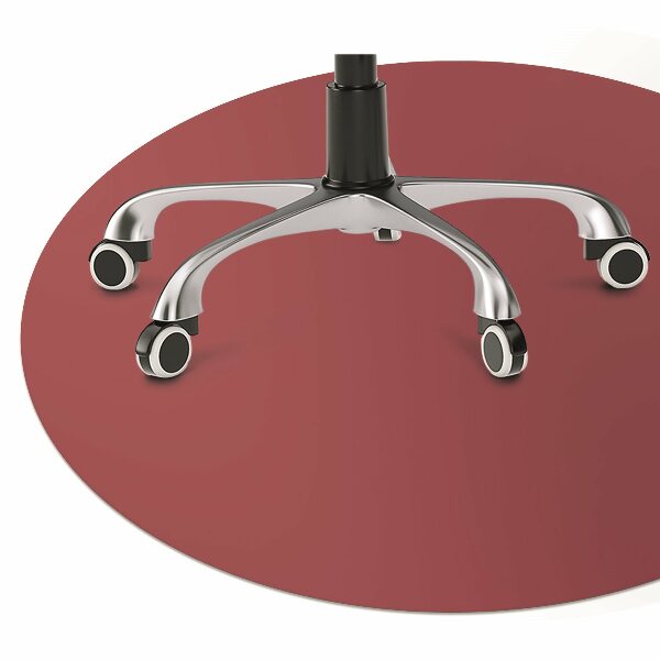 Computer chair mat Dark red color