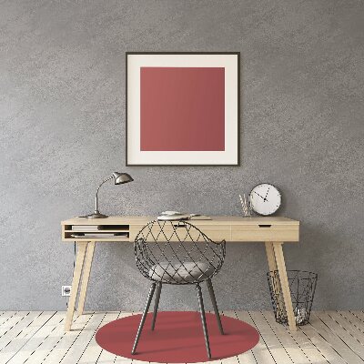 Computer chair mat Dark red color