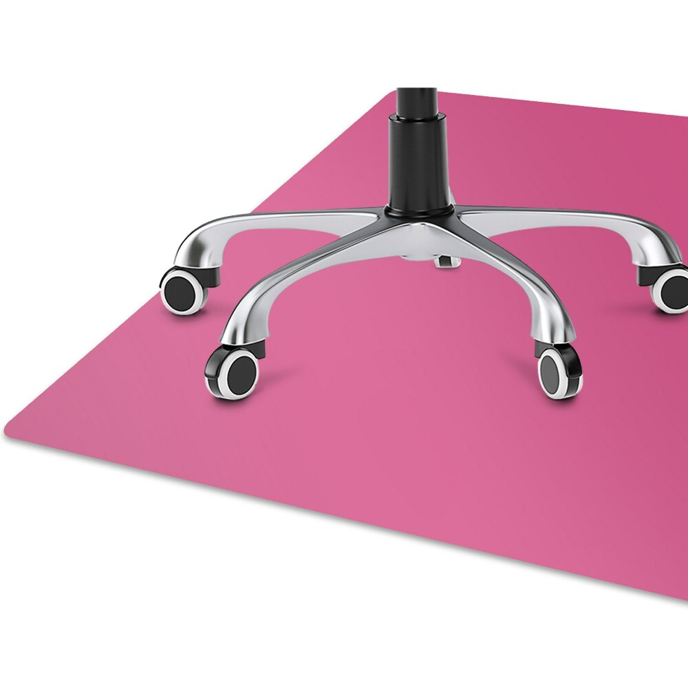 Pink office chair online mat