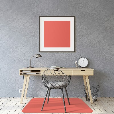 Office chair mat Pastel color orange