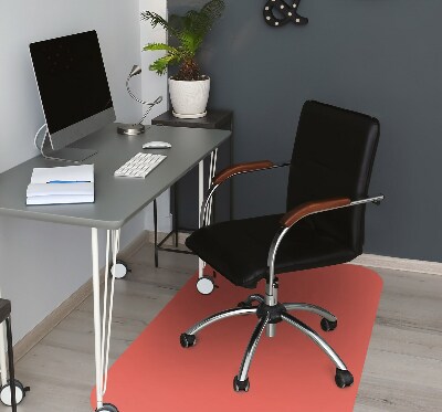 Office chair mat Pastel color orange