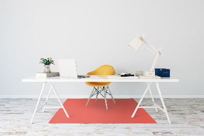 Office chair mat Pastel color orange