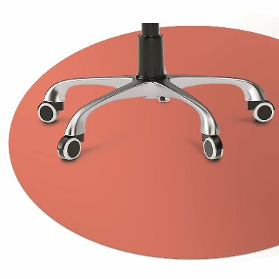 Office chair mat Pastel color orange