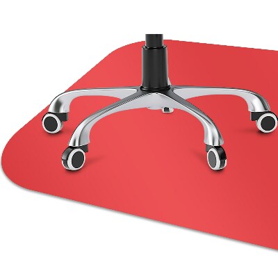 Office chair mat Orange color red