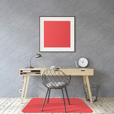 Office chair mat Orange color red