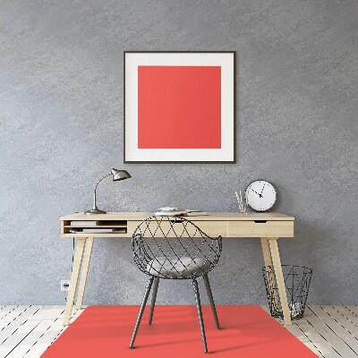 Office chair mat Orange color red