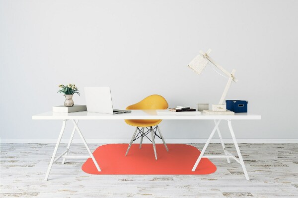 Office chair mat Bright orange color