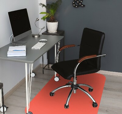 Office chair mat Bright orange color