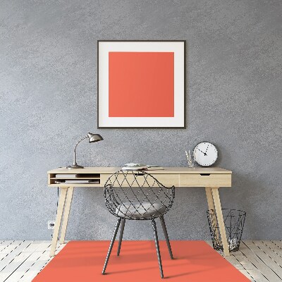 Office chair mat Bright orange color