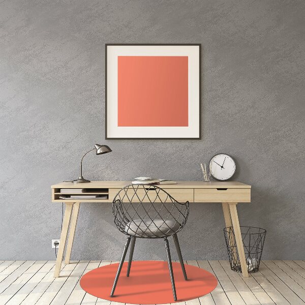 Office chair mat Bright orange color