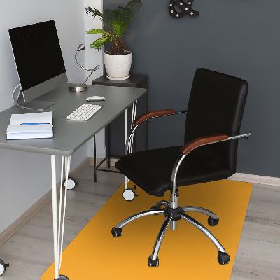 Computer chair mat Dark yellow color