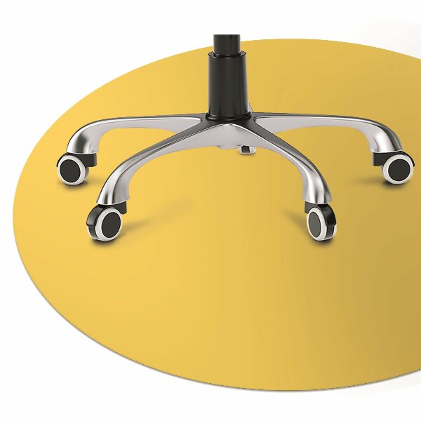 Desk chair mat Bright yellow color