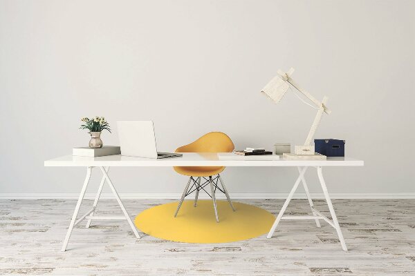 Desk chair mat Bright yellow color