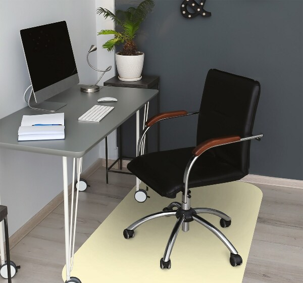Office chair mat color Cream
