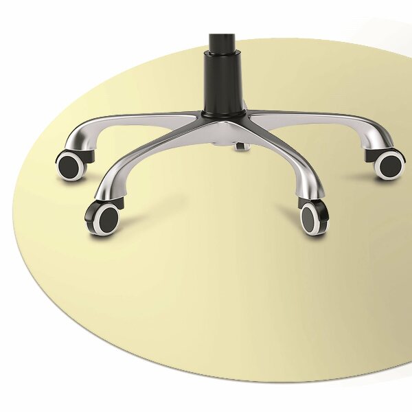 Office chair mat color Cream