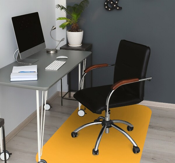 Office chair floor protector Indirect yellow color