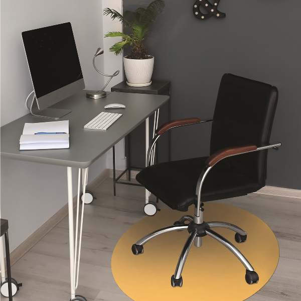 Office chair mat color Yellow