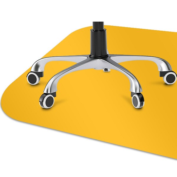 Office chair mat color Yellow
