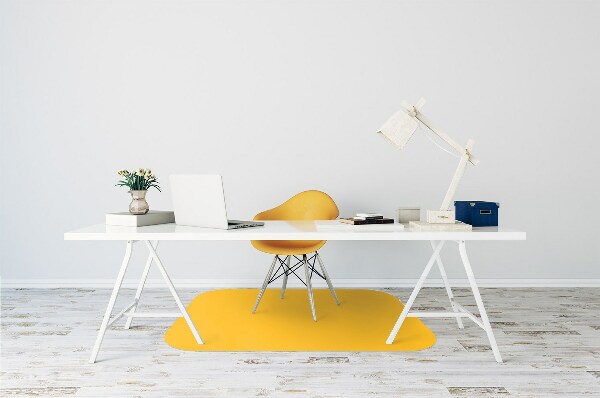 Office chair mat color Yellow