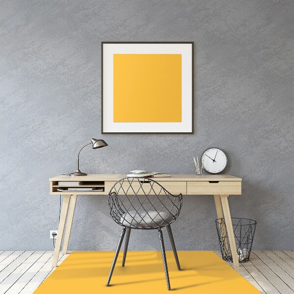 Office chair mat color Yellow