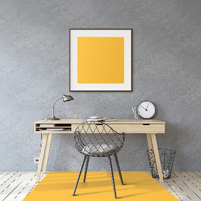 Office chair mat color Yellow